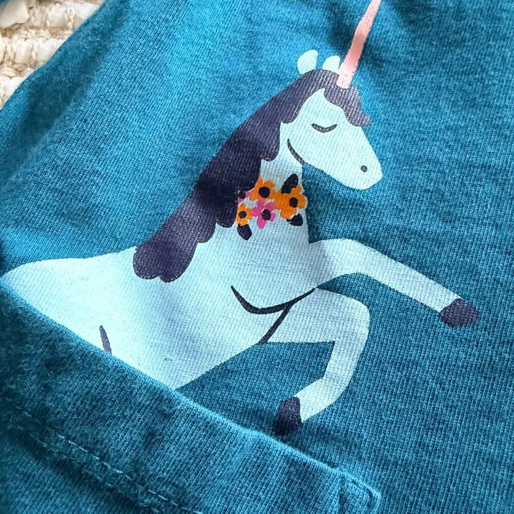 Hanna Andersson Long Sleeve Unicorn Dress Toddler Girl - Picture 2 of 3